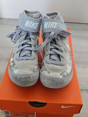 Nike Kids' Light Gray High-Top Sneakers